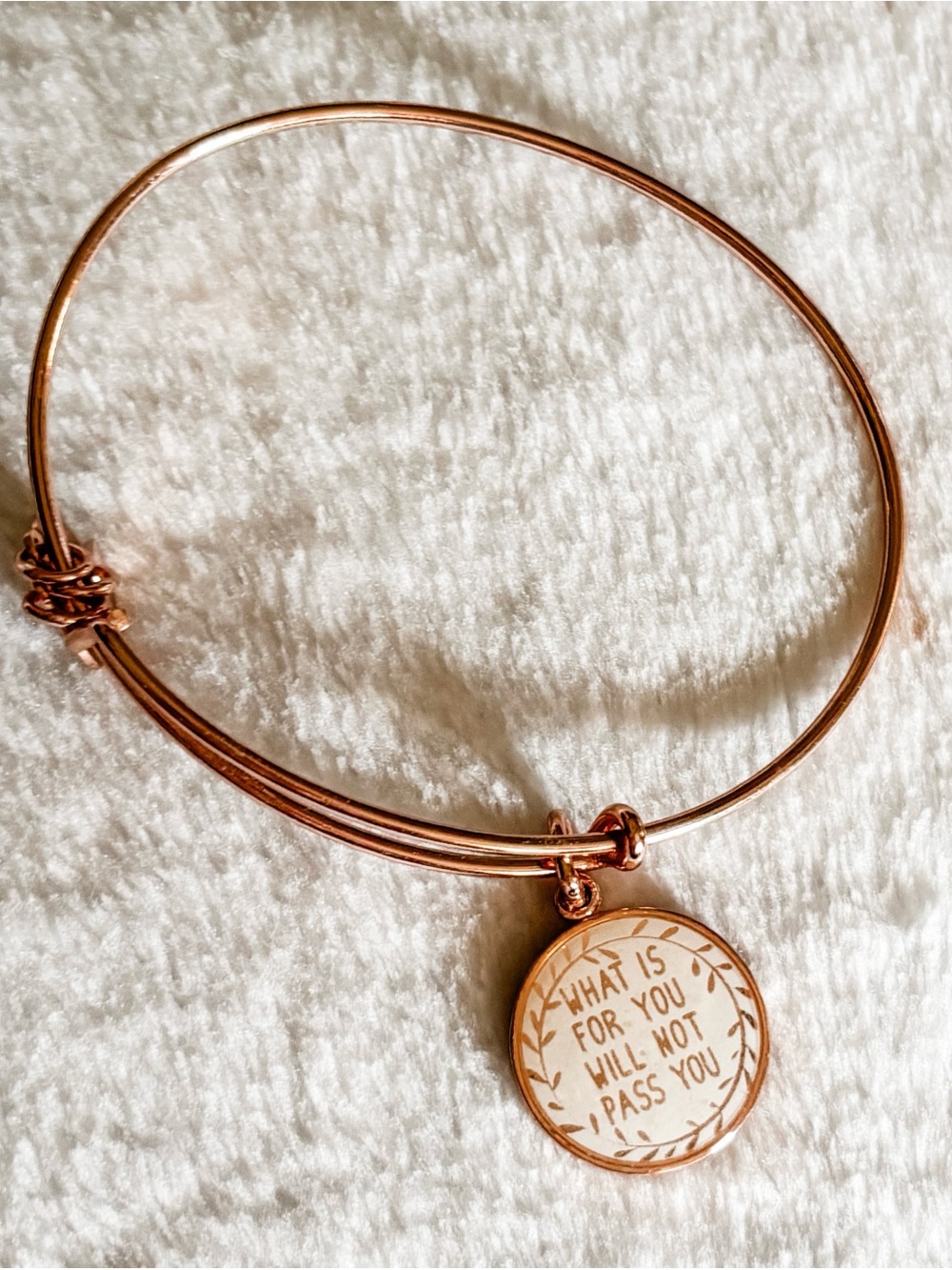 Alex and Ani ‘What Is For You, Will Not Pass You’ Bangle Bracelet -#2- Rose Gold